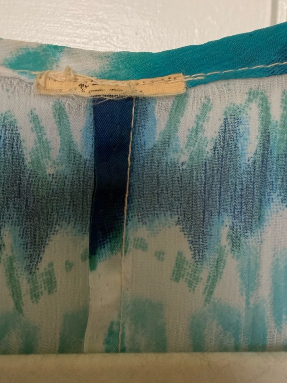 Embellished Blue Beaded Swim Coverup L - Picture 11 of 12